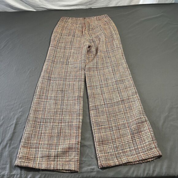 Unique Vintage Pants High Waist Tweed Tailored Trousers - Picture 9 of 10